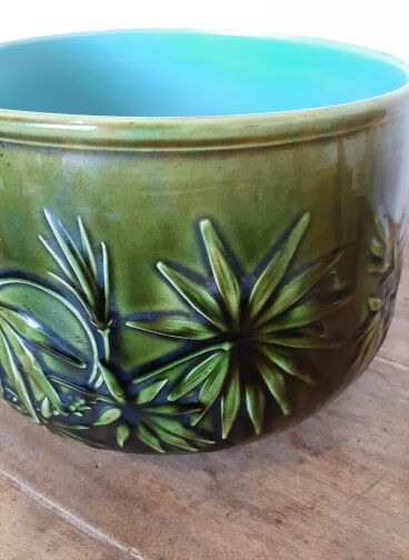 Cache pot Majolica de Sarreguemines