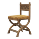 Antique Oak Chair with Gothic and Religious Carvings