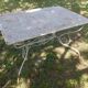 Table de jardin en métal ajouré