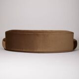 Half-moon mohair velvet sofa