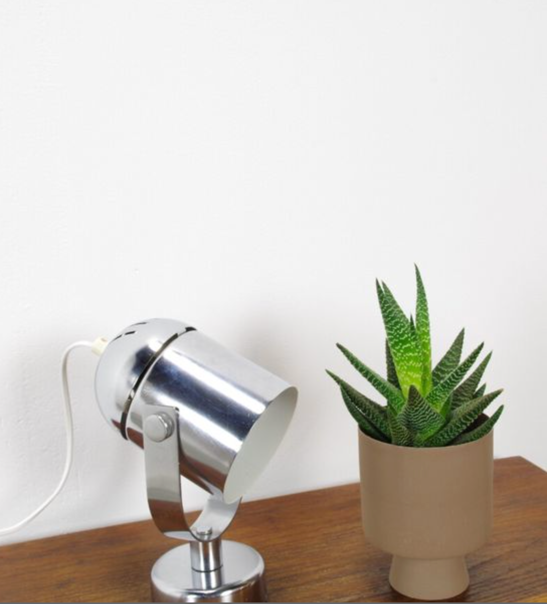 Vintage chrome wall lamp