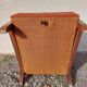 Art Deco armchair, terracotta color