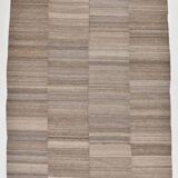 9x13 Brown Beige Large Vintage Rug, 265x399Cm