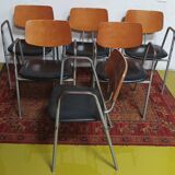 Suite de 6 chaises Stella vintage