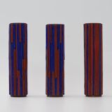 Pottery Mosaic Vases by W. Zimmermann for Ritter set of 3