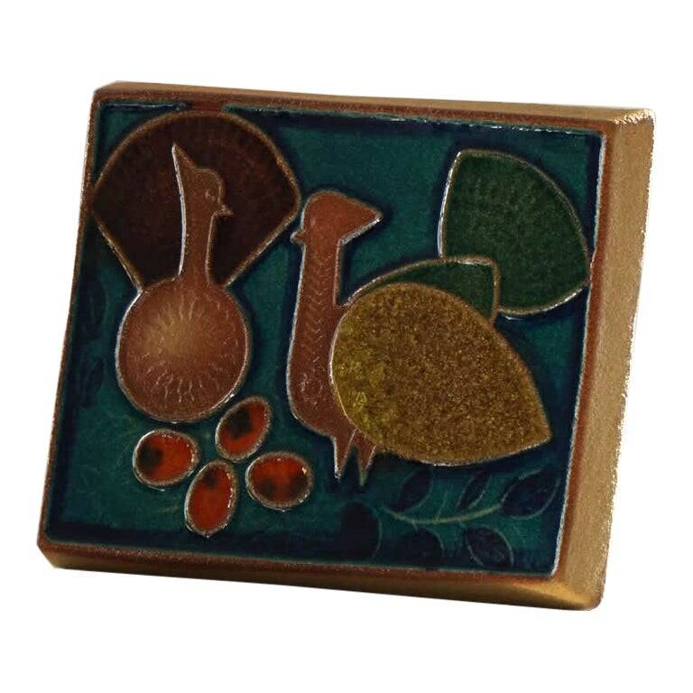 Mid-20th century, Danish relief decorative ceramics, Søholm, 1960s.