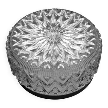 Plafonnier rond motif étoile seventies