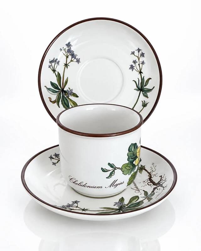 Cup Chelidonium Majus & Saucer Asperula Odorata - Villeroy & Boch Botanica