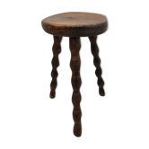 Tabouret ancien tripode vintage