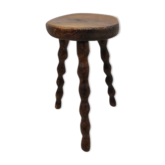 Vintage antique tripod stool