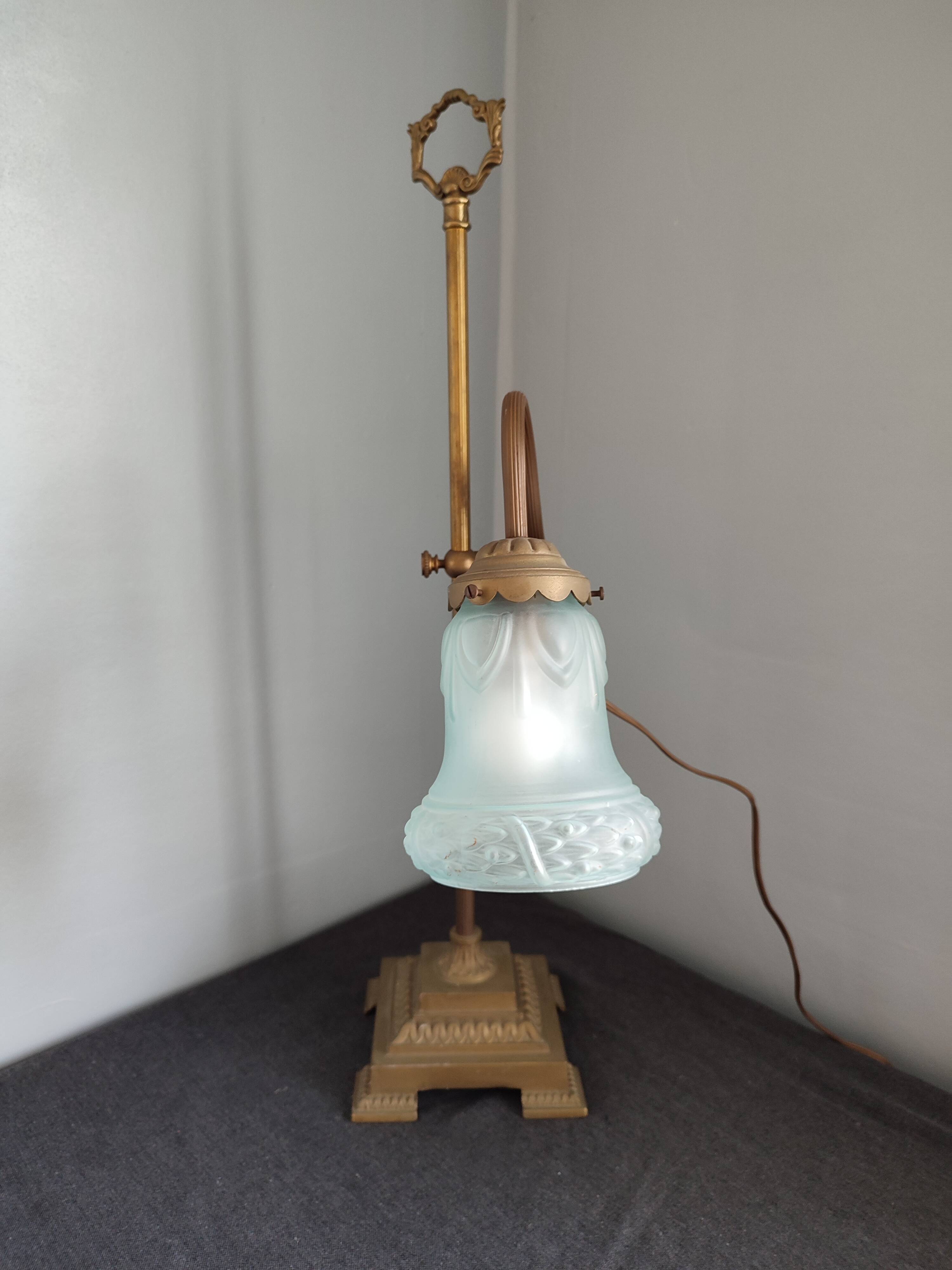 Large antique lamp collar sign art nouveau