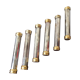 Lot of 12 crystal and gold metal knive holders
