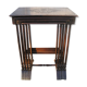 Set of 4 old tables with carved trays