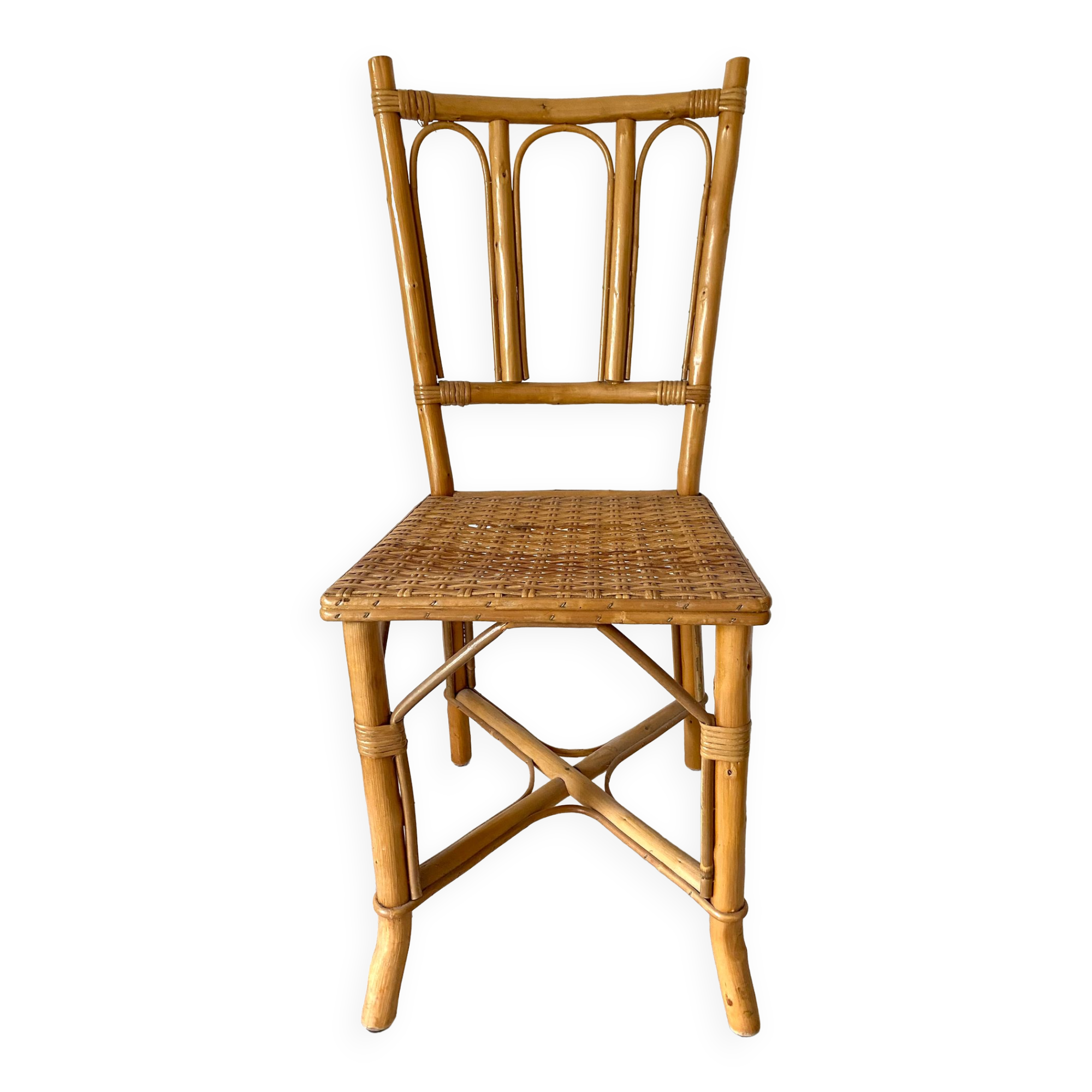 Rattan chair 60s-70s