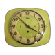 Yellow formica clock pendule