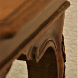 Italian wooden coffee table with marquetry inlaid top