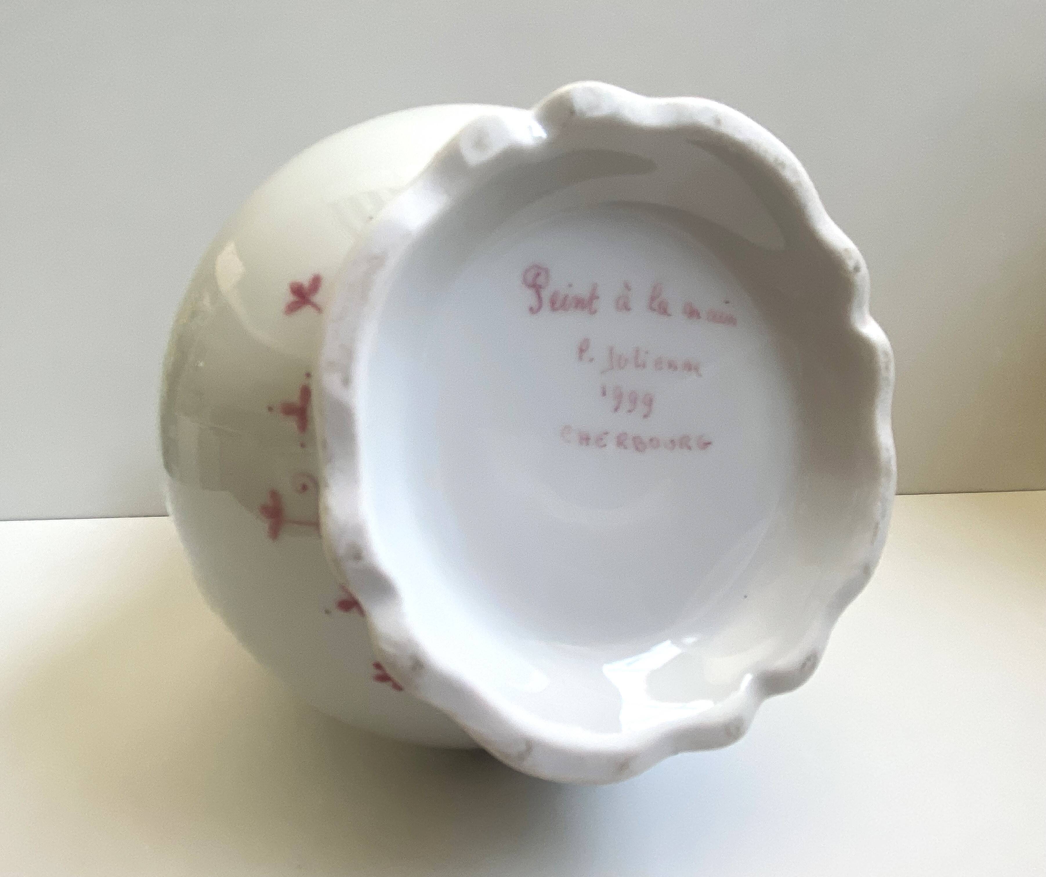 Pitcher Jug Cream Jug Milk Porcelain Cherbourg Louis XV Style