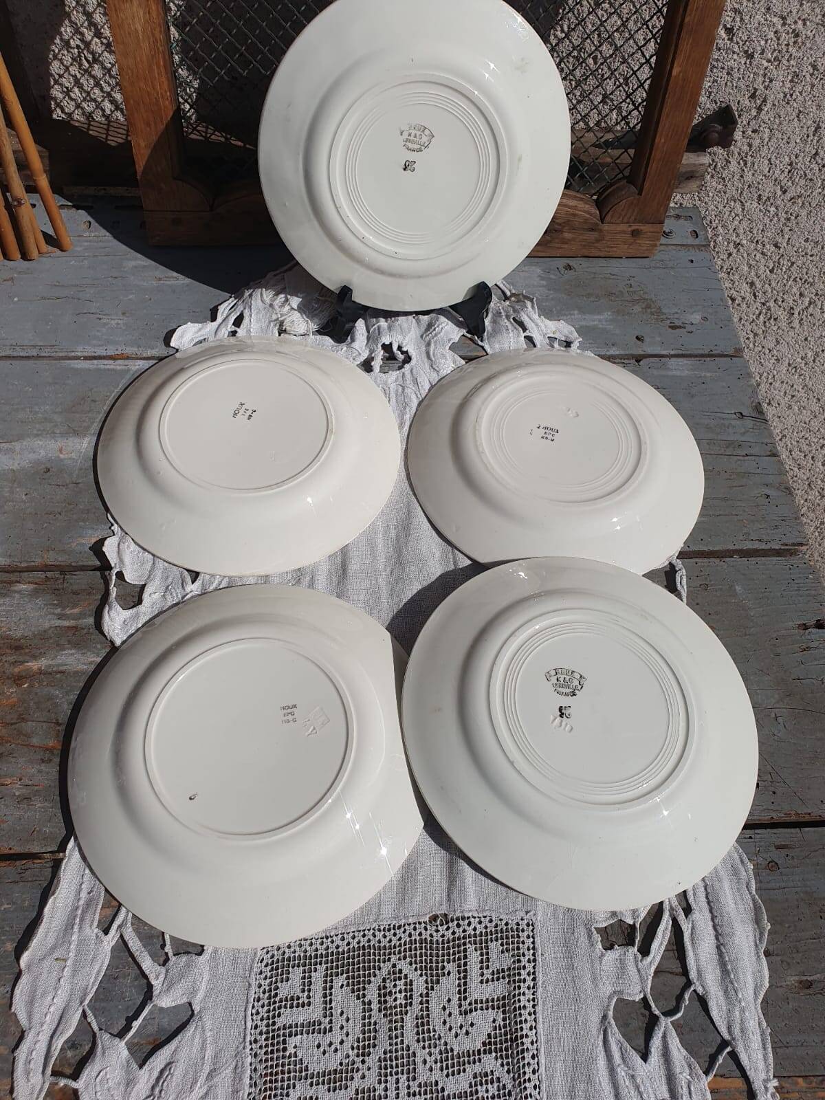 Lunéville holly plates