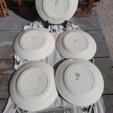 Assiettes lunéville houx