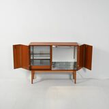 Meuble bar scandinave en teck des années 1950