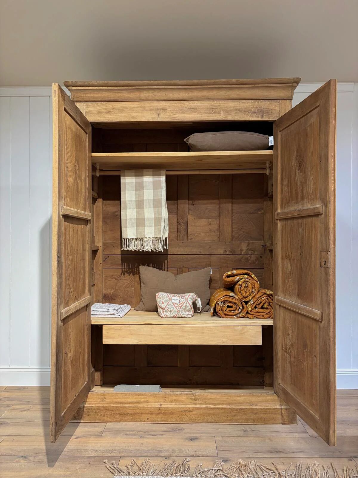 Solid oak wardrobe