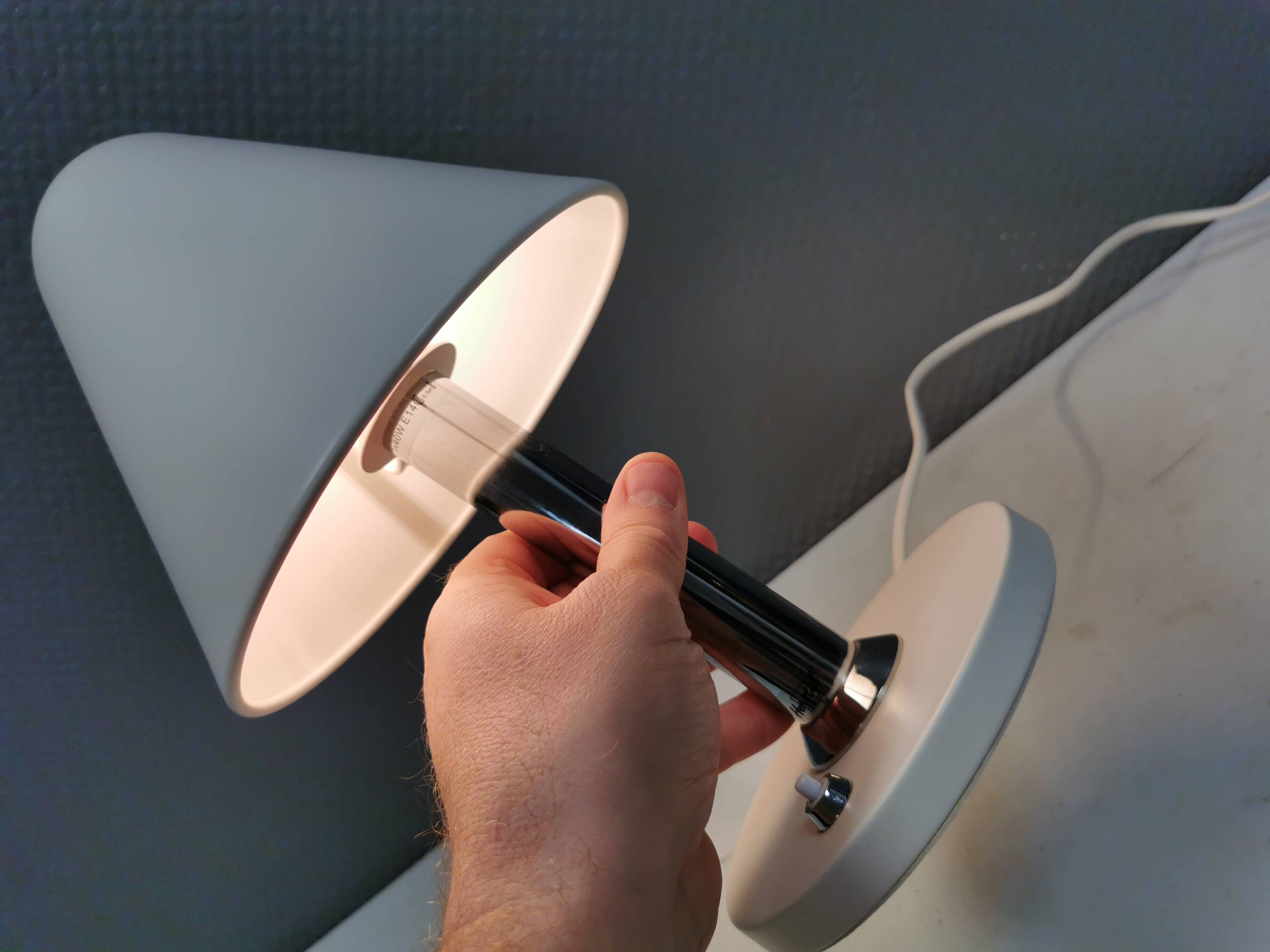 Beautiful table lamp from the 1980s-90s Denmark.