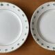 8 antique flat plates in Nimy earthenware