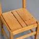 Pair of pine chairs, Maison Regain, France, circa 1970.