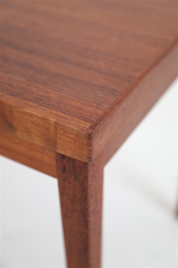 Filigree mid-century teak coffee table with tiles / 1960s / 1970s / Danish modern design