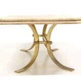 Travertine coffee table, Italy, 1980