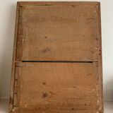 Carved and gilded wooden mirror  44x56cm