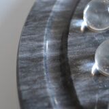 vintage marble and glass solitaire game