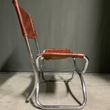 1960's tubular framed armchair