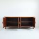 Buffet / Wooden and rattan sideboard 1960s / 1970s vintage