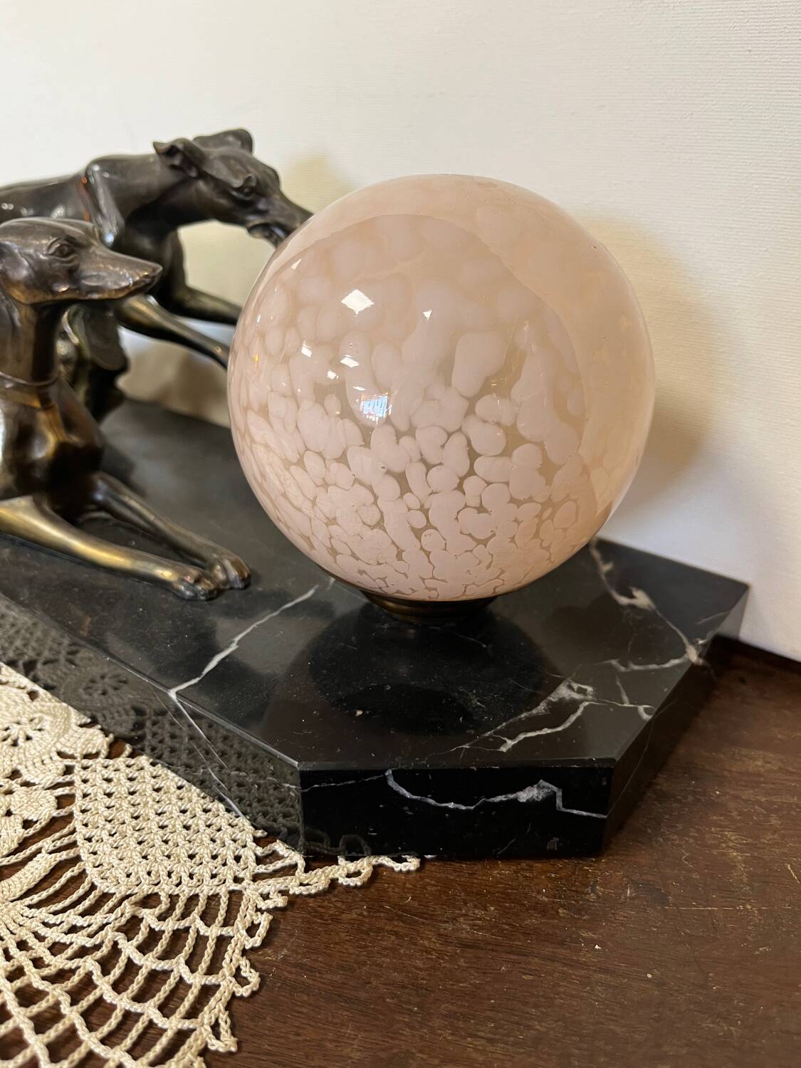 Art Deco Greyhound Lamp