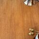 Old wooden desk or side table with compass legs