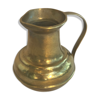 Old brass pitcher - anse gold decoration vintage kitchen