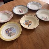 Mismatched antique plates