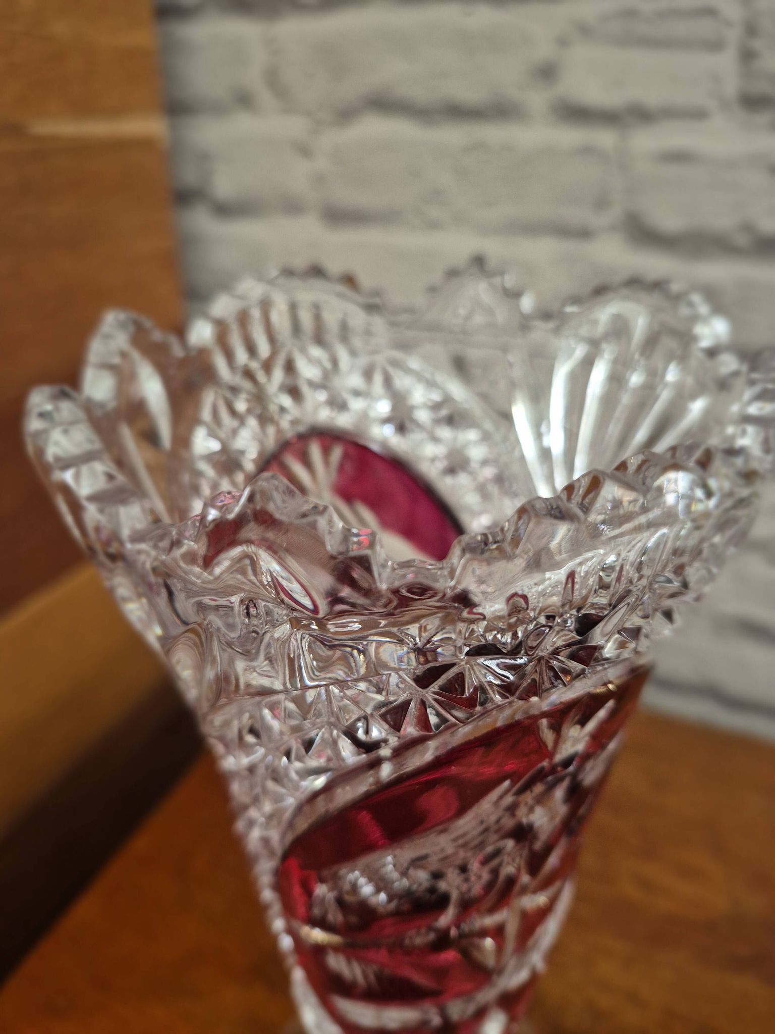 HOFBAUER Vintage Crystal Vase 60-70's
