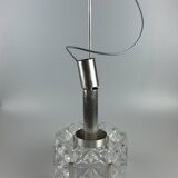 60s 70s ceiling lamp chandelier Hillebrand Leuchten Germany glass metal