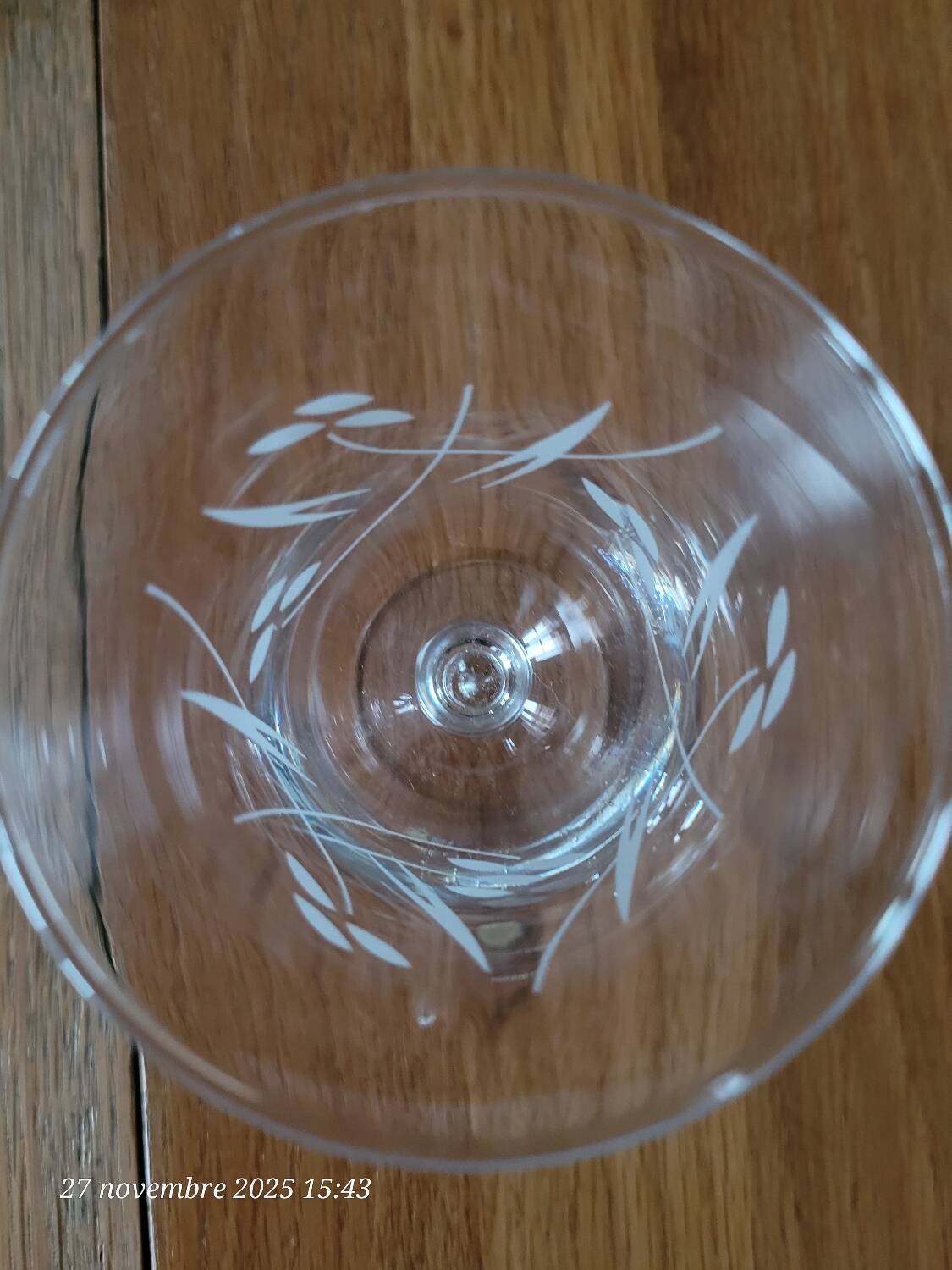 6 verres à vin vintage