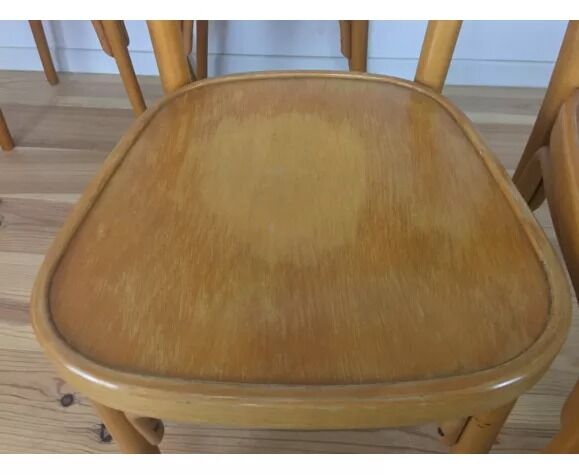 4 vintage bistro chairs 60s