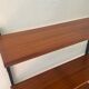 Scandinavian shelf in teak and metal, 1960s-70s.