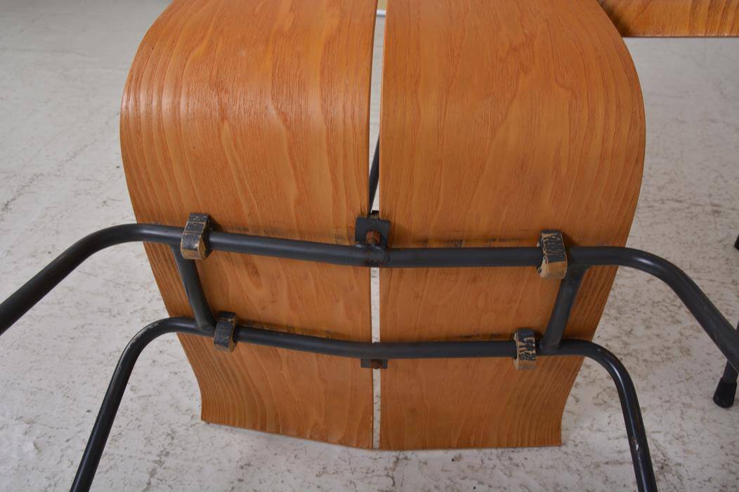 Set of 8 GA chairs by Hans Bellmann for Horgen-Glarus, Switzerland, 1960s