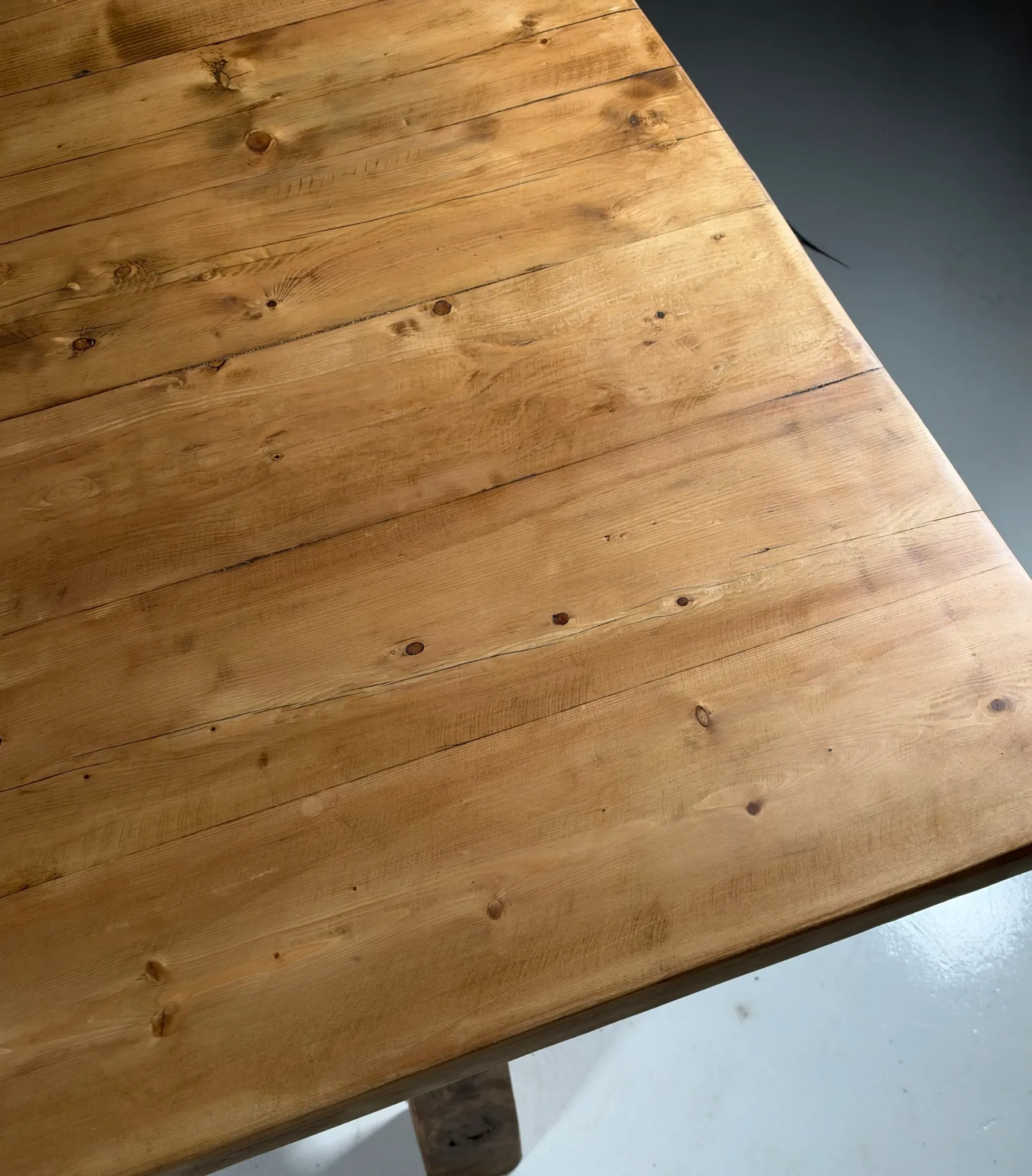 Grande table de monastère en bois style campagnard 298 cm