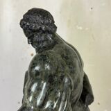 After the Farnese Hercules, a serpentine marble sculpture, a souvenir of the Grand Tour