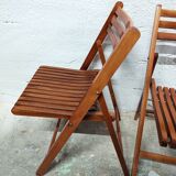 Vintage wooden folding chair