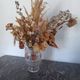 Vintage vase from the 1950s – Frosted glass with hand-painted decorations