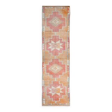 Tapis de couloir vintage en laine