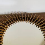 Rattan mirror